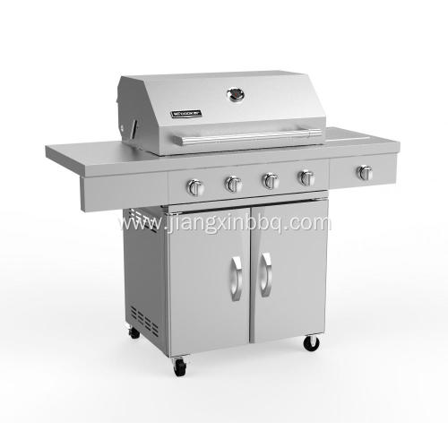 4 Infrared Burners with Side Burner Gas Grill